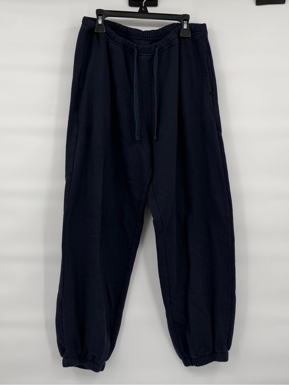Hollister navy blue cotton blend pull on baggy sweatpants